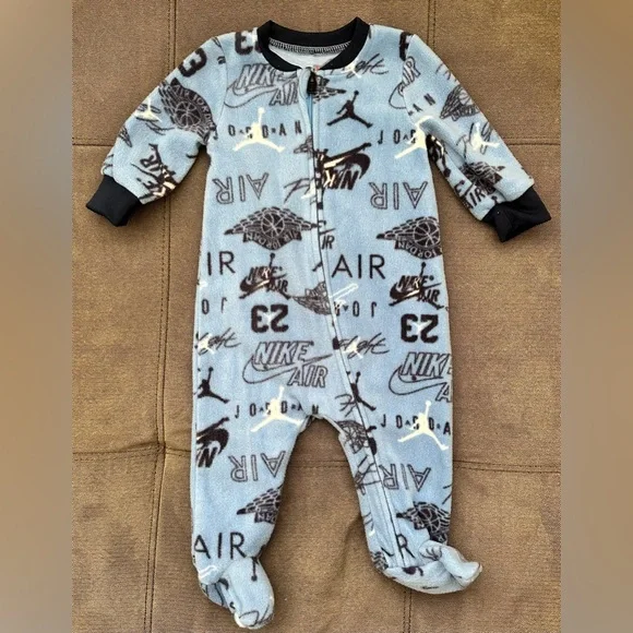 Jordan One Pieces Jordan Blue Soft Baby Onesie Poshmark